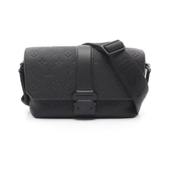 Louis Vuitton Cape Messenger Shoulder Bag Monogram Taurillon Black - Picture 1 of 7